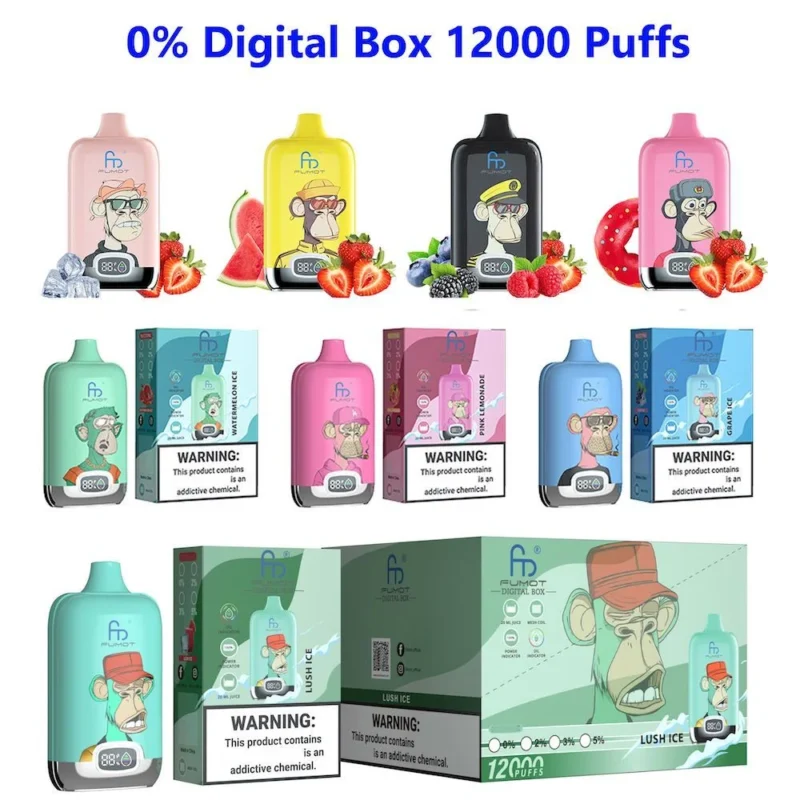 RandM Digital Box 12000 puffs 12k LED Display Disposable E Cigarettes Fumot 12k vape 12000 Vaper - Image 4