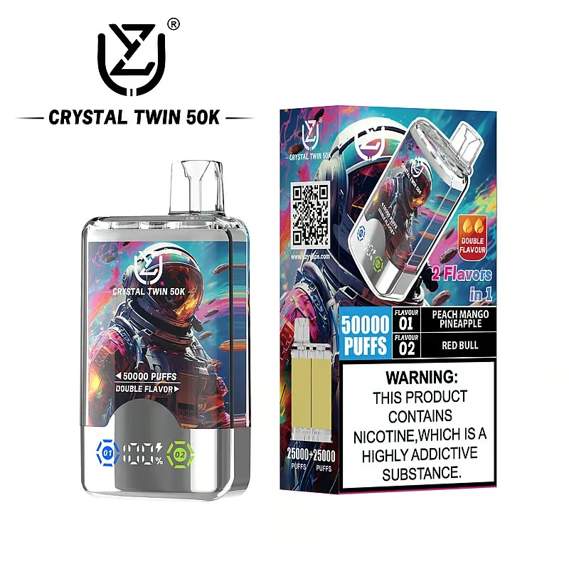 UZY Crystal Twin 50000 Puffs Double Flavor Disposable Vape Puff