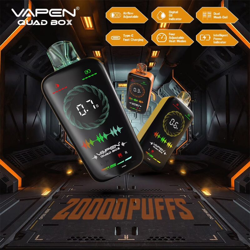 VAPEN QUAD BOX 20000 Puffs Full Screen Eu Ship Disposable Vape Puff 20k - Image 6