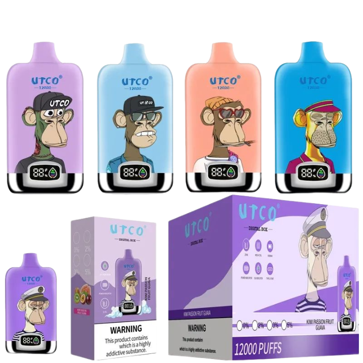 UTCO Digital Box 12000 Puffs Disposable Vape Pod Device Wholesale Shop Store puff 12k