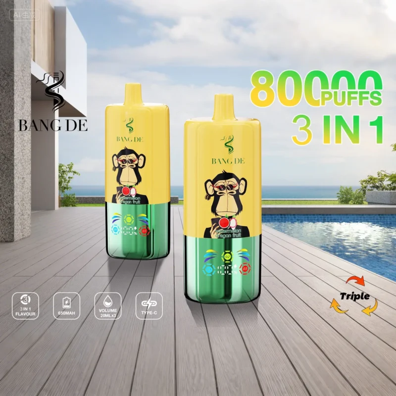 Bang DE 80k puffs 3-1 triple flavor