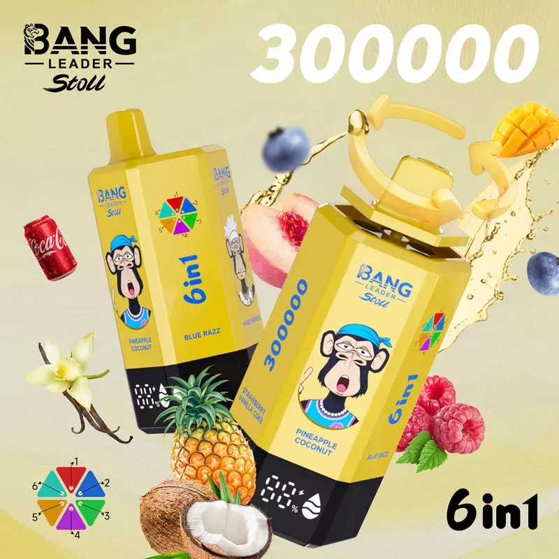 new bang leader 300k puffs 300000 6 in 1 vape – 65ml capacity, 0%/2%/5% nicotine,12 flavors new bang leader 300k puffs 300000 6 in 1 vape – 65ml capacity, 0%/2%/5% nicotine,12 flavors