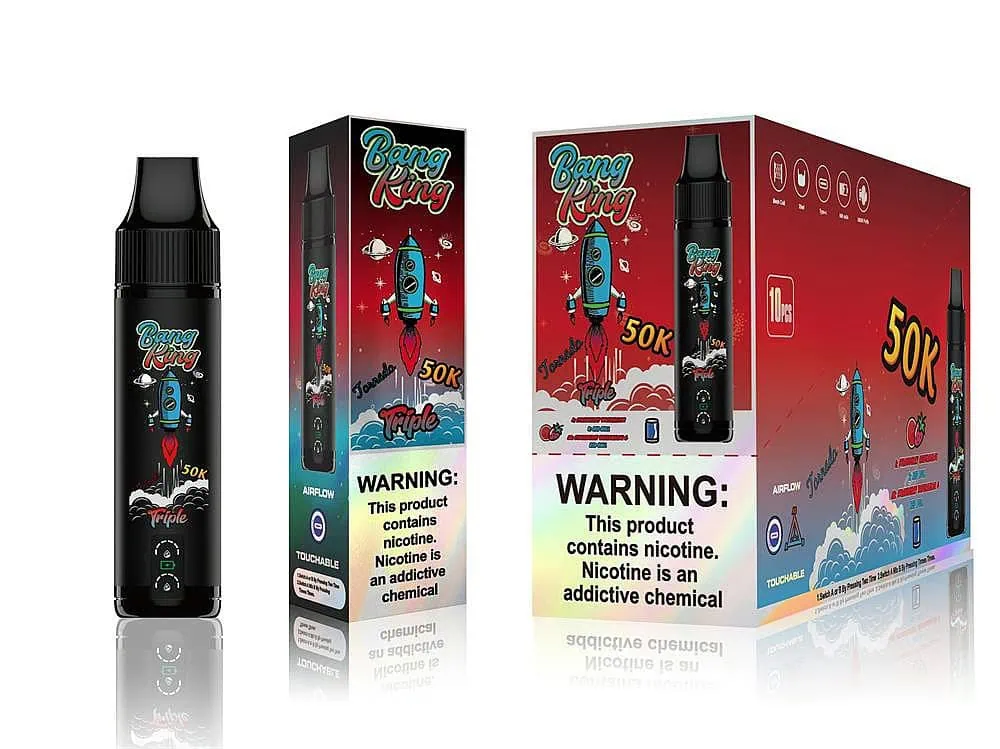 bang king triple 50k ultimate wholesale vape 50000 puffs Bang King Triple 50K disposable vape 50000 puffs 3 in 1 flavors rechargeable
