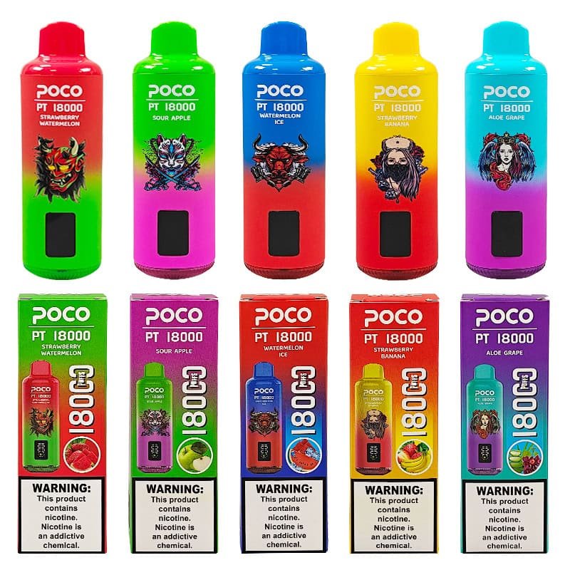 Poco PT 18000 – Digital Screen Wholesale Vape 18000 Puffs