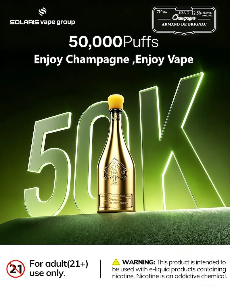Solaris 50000 Puffs Ace of Spades Champagne – Retail (from 3 pcs) - Image 5