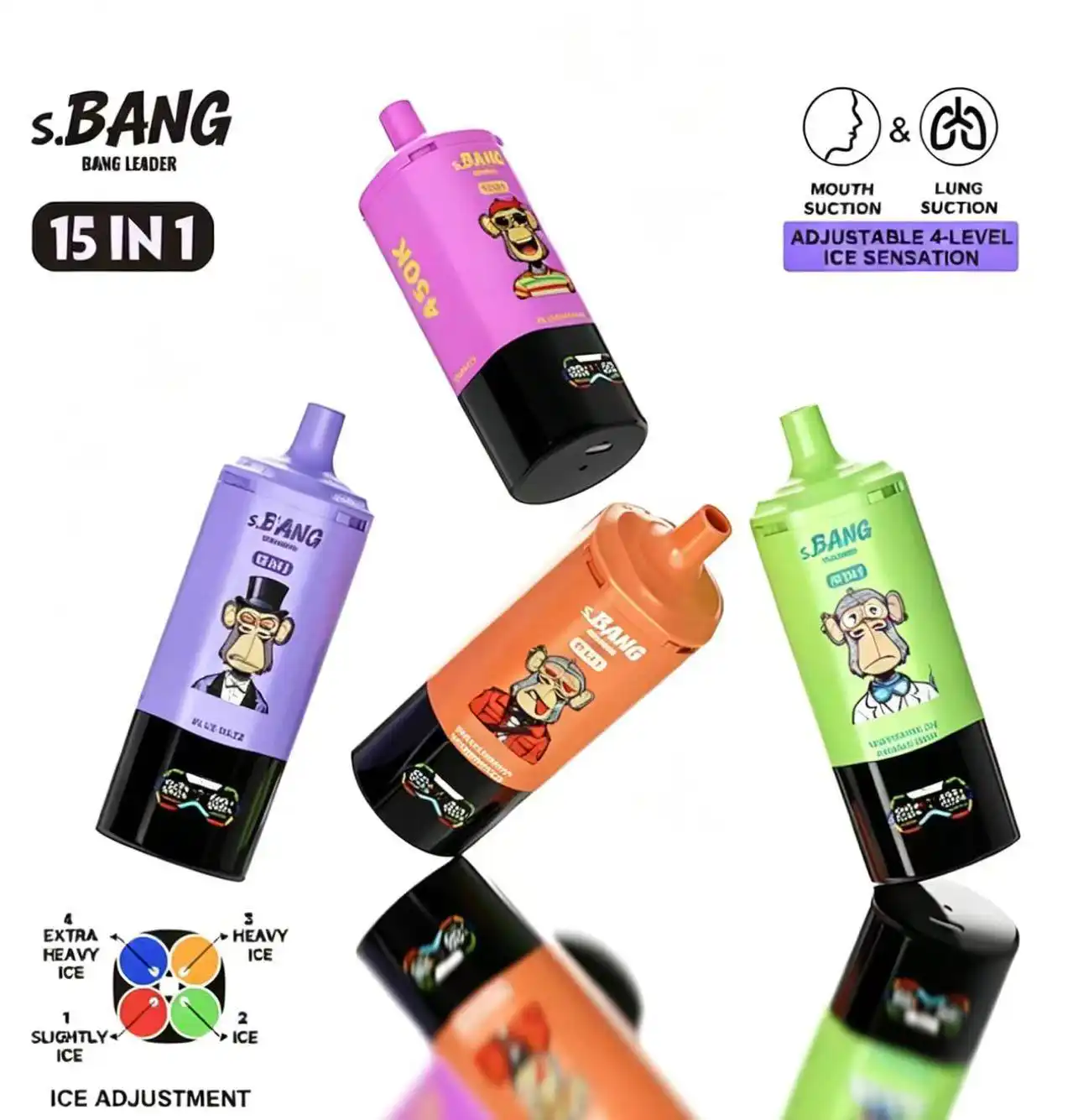 Bang Leader 450K Puffs 15-in-1 – Retail (from 3 pcs)