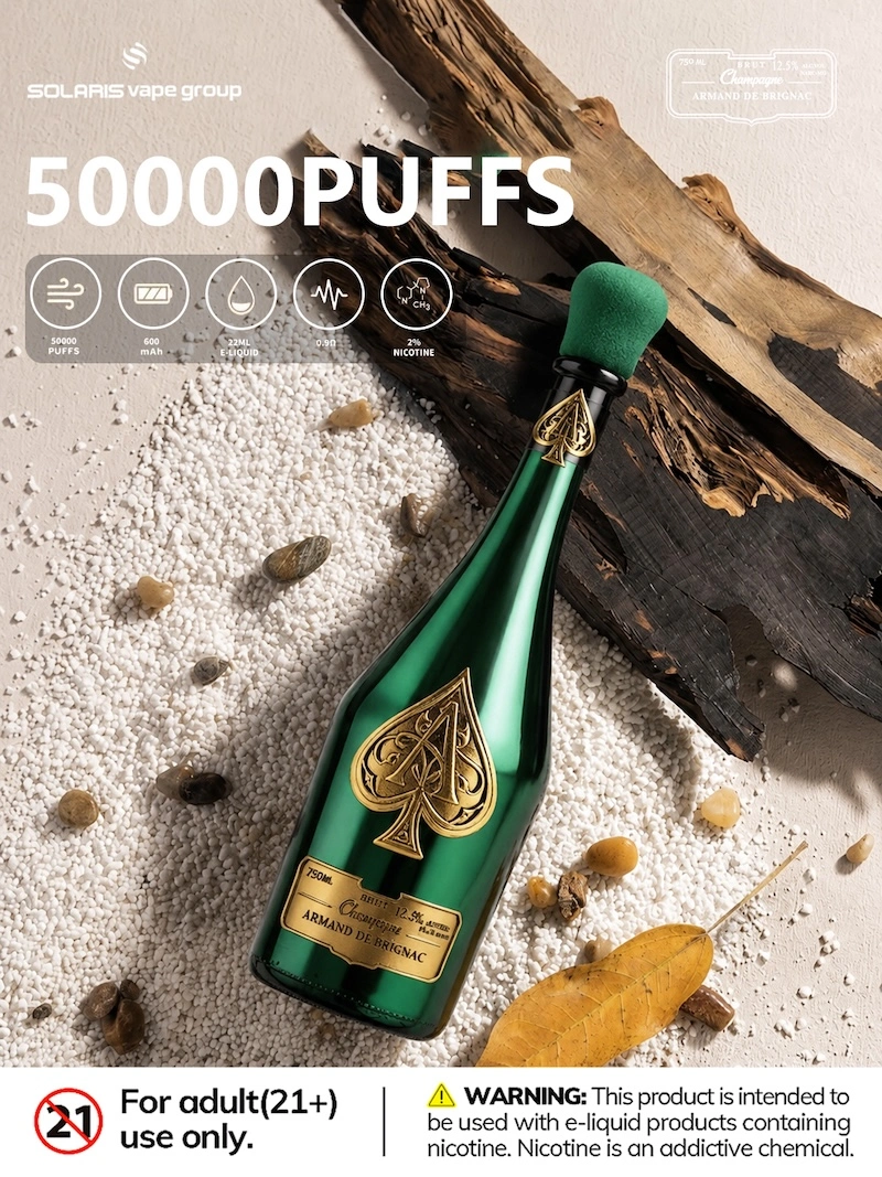 Solaris 50000 Ace of Spades – Champagne Edition Wholesale Vape 50000 Puffs - Image 4