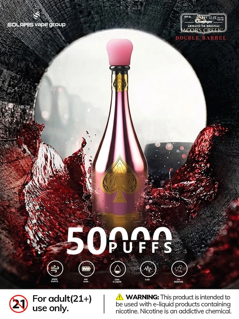 Solaris 50000 Ace of Spades – Champagne Edition Wholesale Vape 50000 Puffs - Image 5