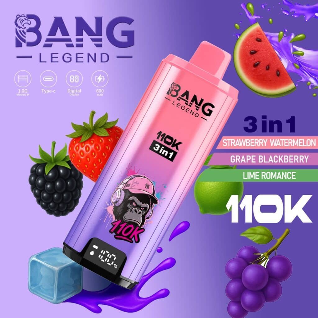 Bang Legend 110K – Triple Flavor Wholesale Vape 110000 Puffs - Image 3
