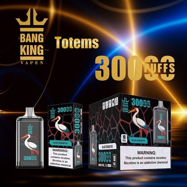 Bang King Crystal 30000 – Rechargeable Wholesale Vape 30000 Puffs - Image 3