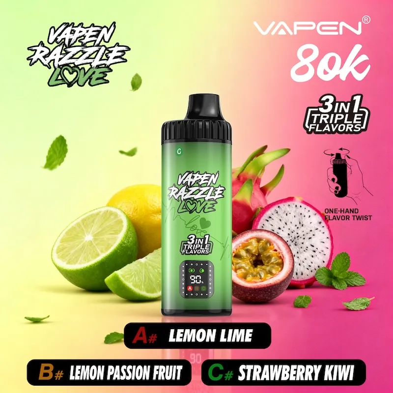 Vapen Razzle 80K – Triple Tank Wholesale Vape 80000 Puffs - Image 3
