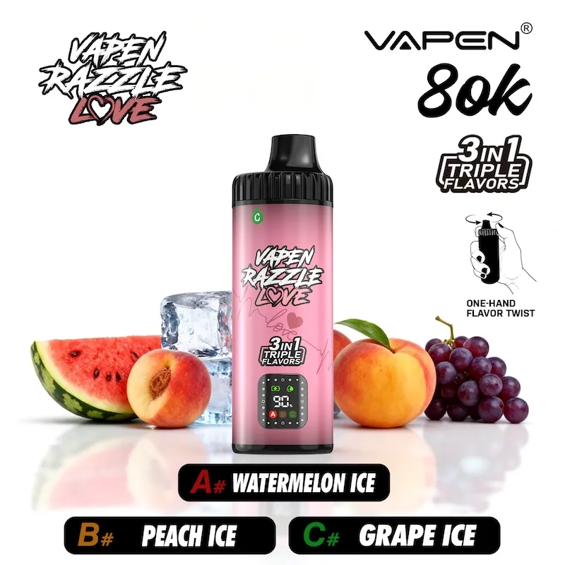 Vapen Razzle 80K – Triple Tank Wholesale Vape 80000 Puffs - Image 2