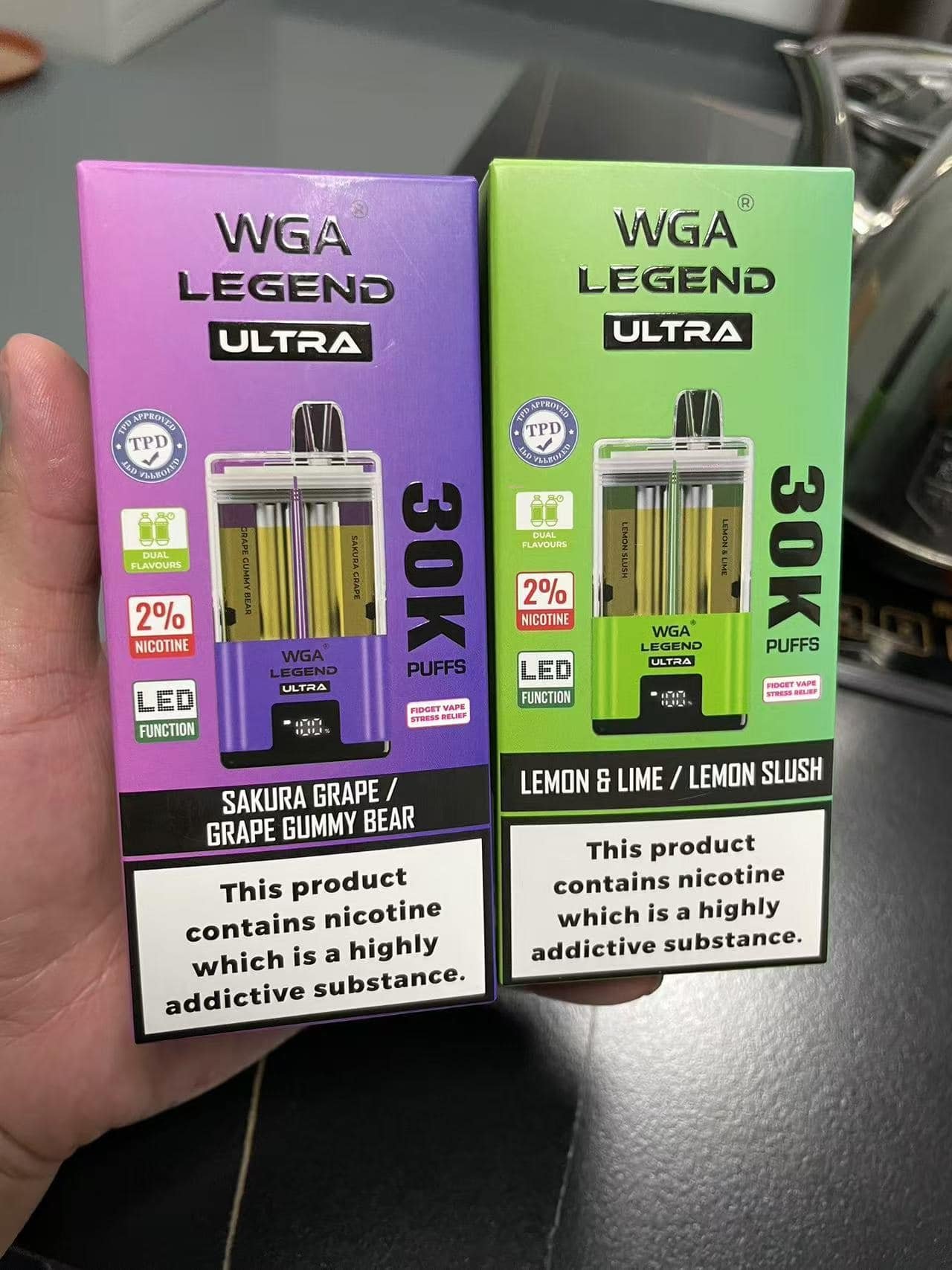 WGA Legend Ultra 30000 – Dual Flavor Refillable Wholesale Vape 30000 Puffs EU Warehouse - Image 3