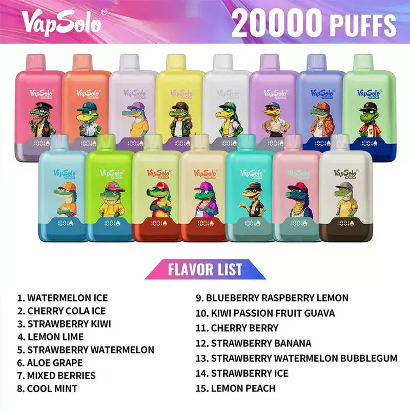 Vapsolo Honor 20000 – 4-Level Airflow Wholesale Vape 20000 Puffs EU Warehouse - Image 4