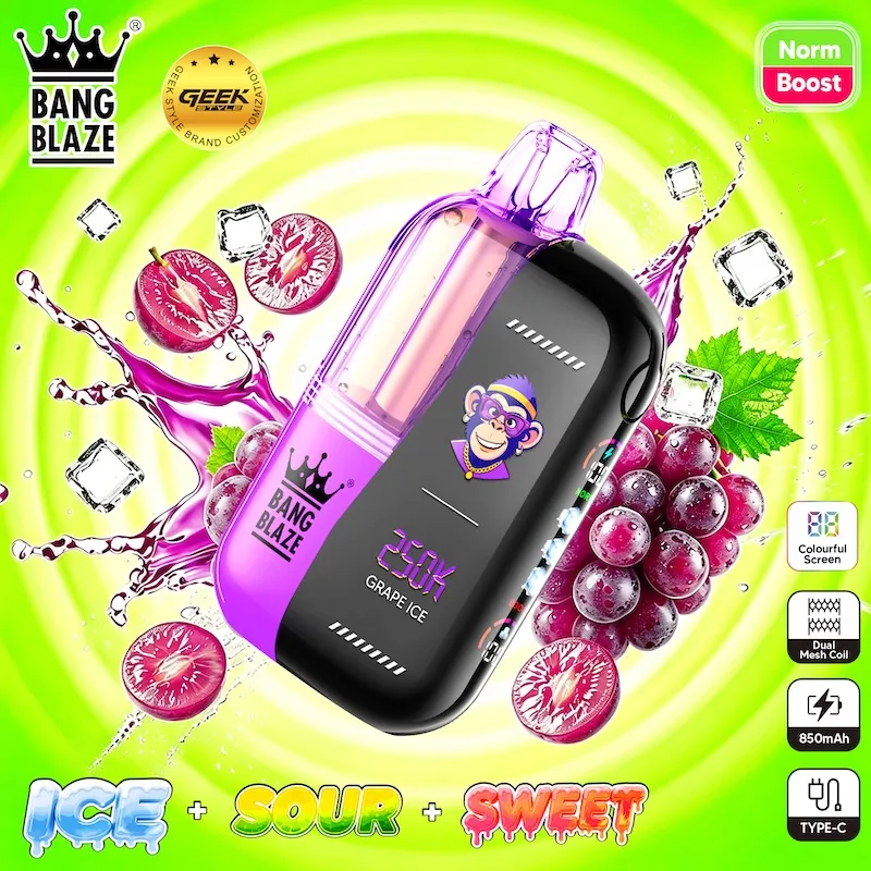 Bang Blaze 250K – Smart Screen Dual Mesh Wholesale Vape 250000 Puffs - Image 4