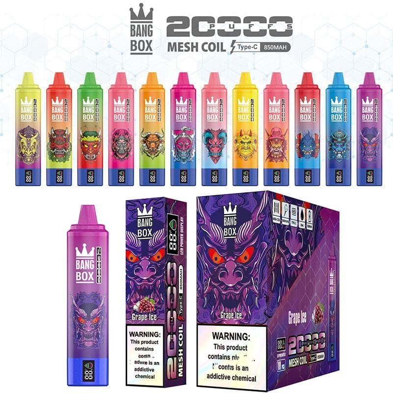Bang Box 20000 – LED Display Mesh Coil Wholesale Vape 20000 Puffs - Image 2