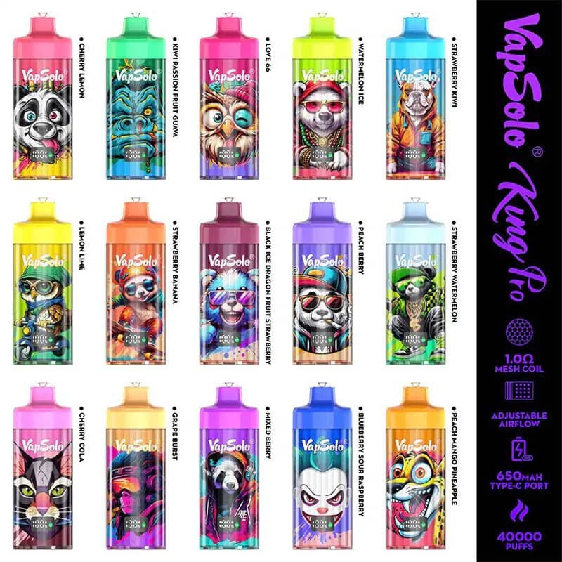 Vapsolo King Pro 40000 – 40ml LCD Wholesale Vape 40000 Puffs EU Warehouse - Image 3