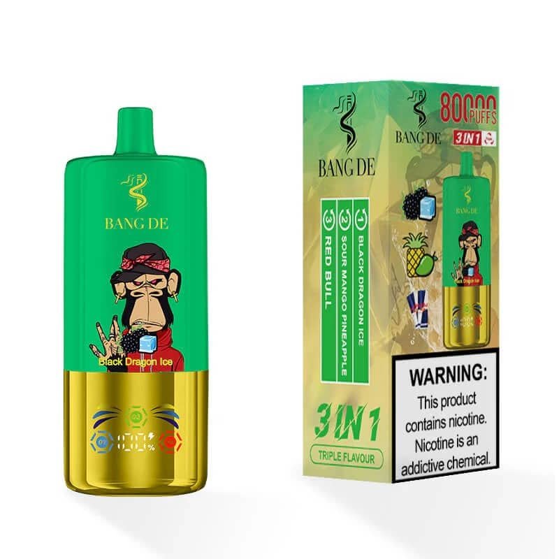 Bang DE 80K 80000 puffs 3-in-1 triple flavour disposable vape with box