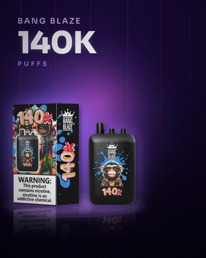 Bang Blaze 140K disposable vape with box