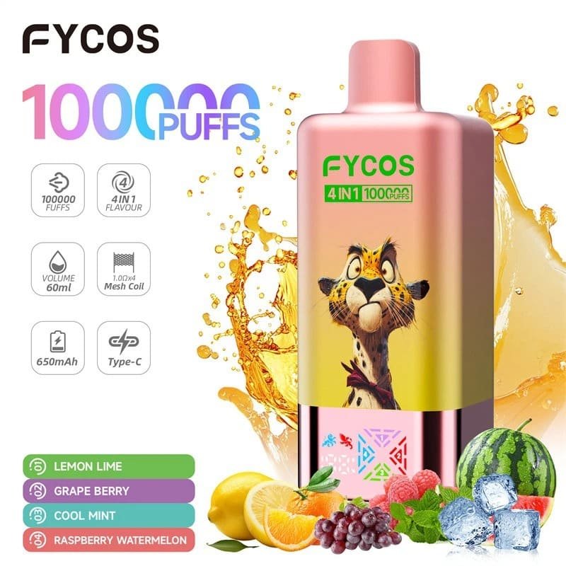 FYCOS 100K 4 in 1 – Quad Mesh 4-Flavor Wholesale Vape 100000 Puffs