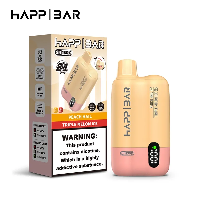 HAPP BAR SH150K – Dual Flavor Wholesale Vape 150000 Puffs EU Warehouse
