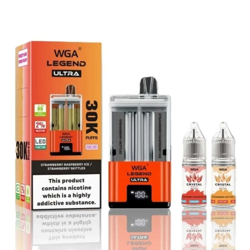 WGA Legend Ultra 30000 – Dual Flavor Refillable Wholesale Vape 30000 Puffs EU Warehouse
